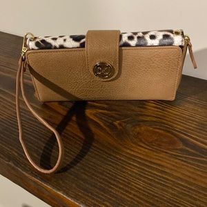 Animal print wallet/wristlet